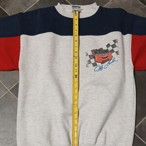 Men's Racing Car Graphic Sweatshirt - Red, Blue, and Gray